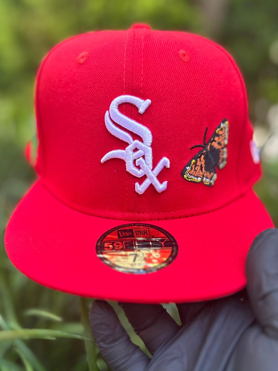 New Era Chicago Bulls Felt Black White 59Fifty 5950 Patch Fitted Cap Hat