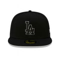 New Era Men's MLB Los Angeles Dodgers Basic 59Fifty Fitted Hat Black Outline