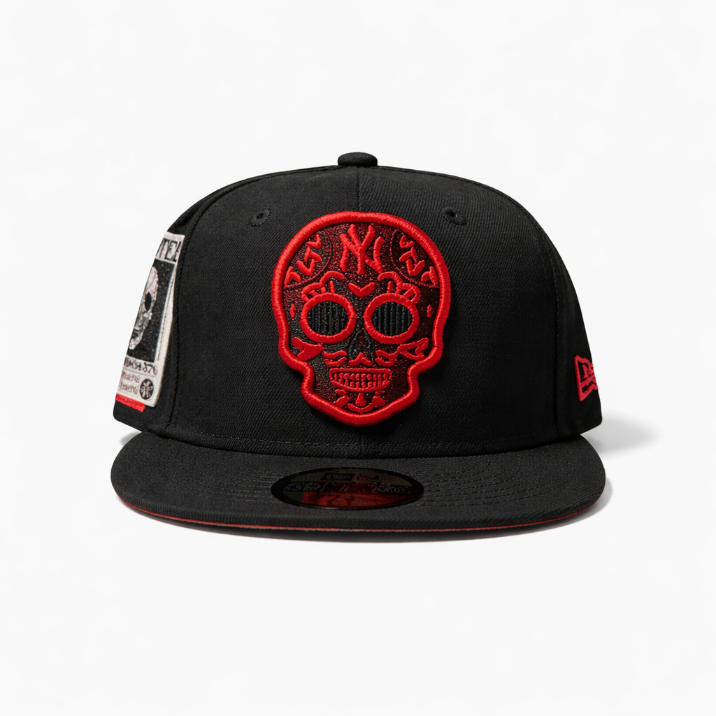 Club Tijuana New Era 59FIFTY Sugar Skull Fitted Hat - Black