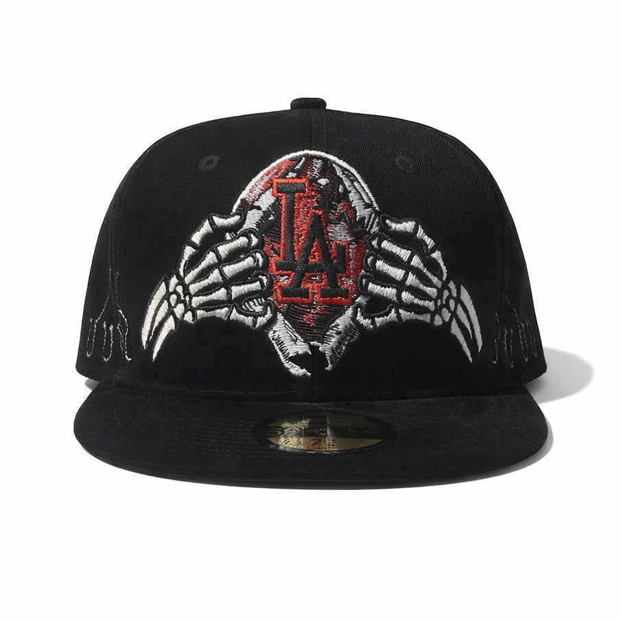 Black New Era Los Angeles Dodgers skeletal