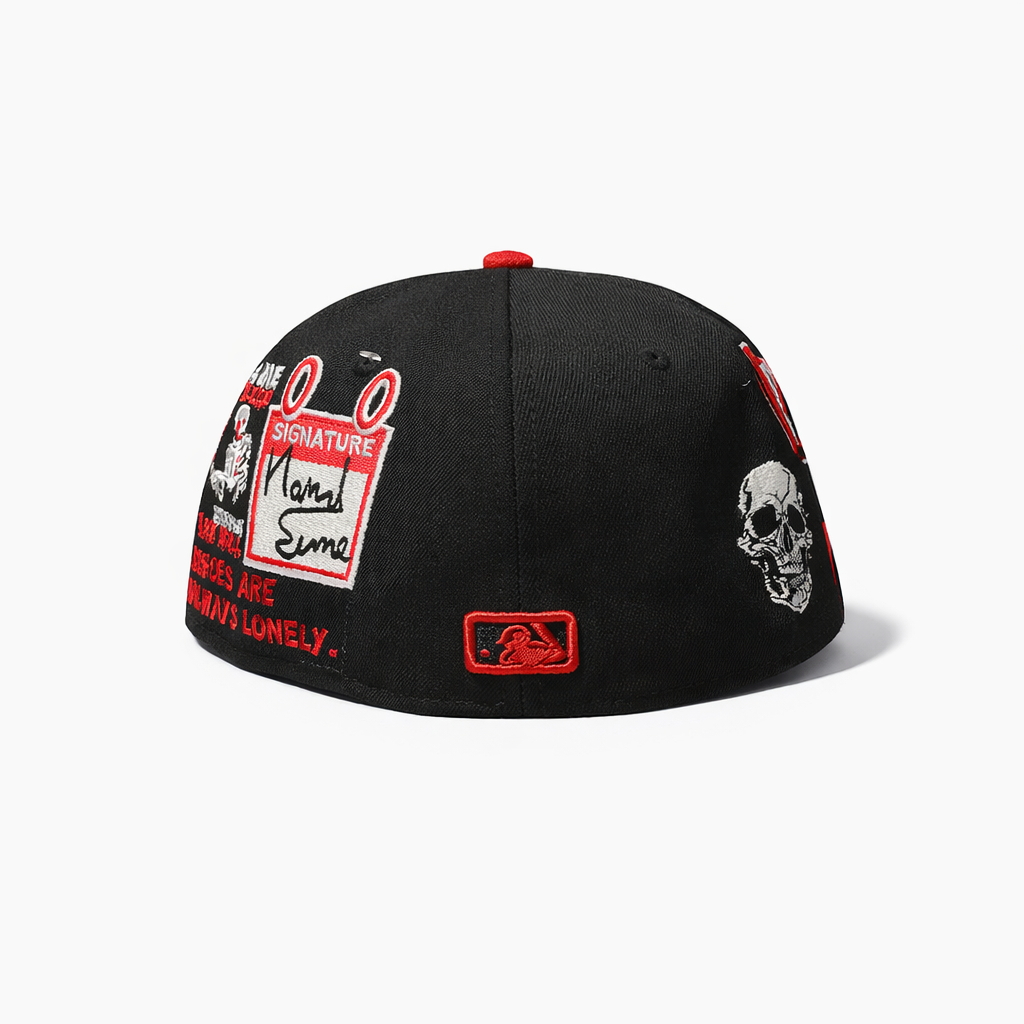 Club Tijuana New Era 59FIFTY Sugar Skull Fitted Hat - Black