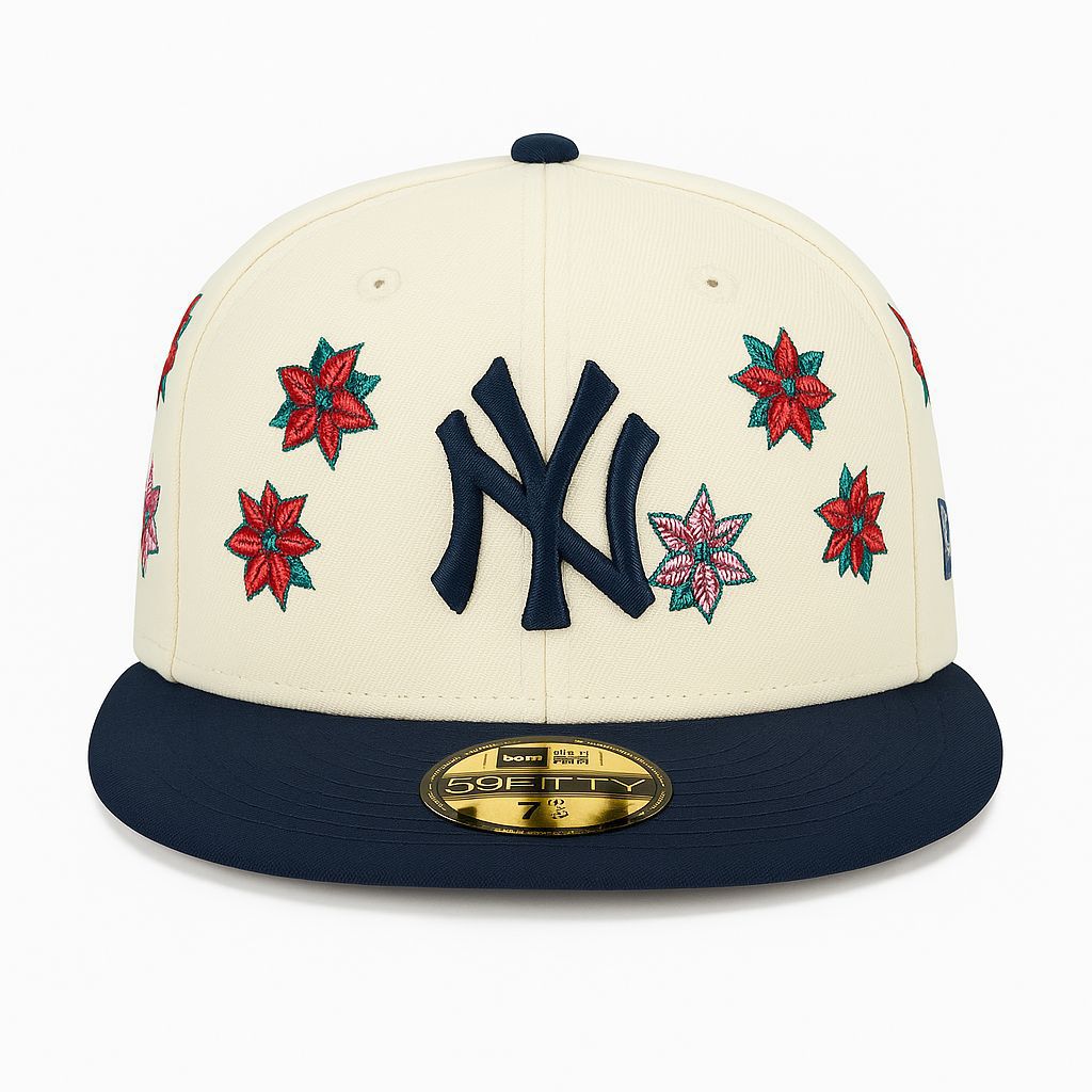 MLB Christmas Poinsettia 59FIFTY Collection by New Era