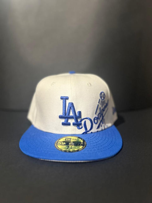 Los Angeles Dodgers New Era Cream/Royal Lonestar 59FIFTY Fitted Cap